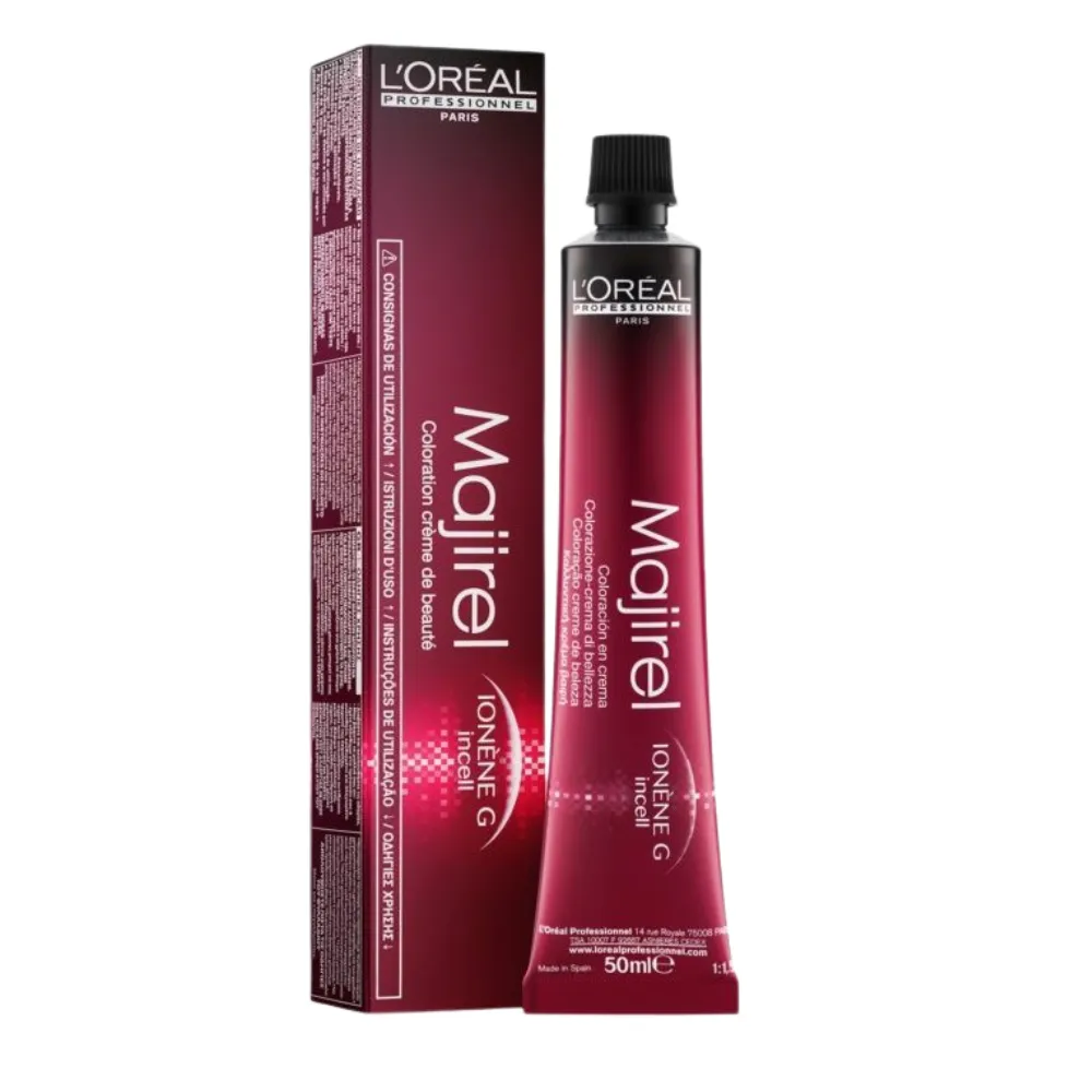 Loreal Crema Colorante Majirel 50ml - 3.20 Castaño Oscuro Irisado Intenso - Imagen 1